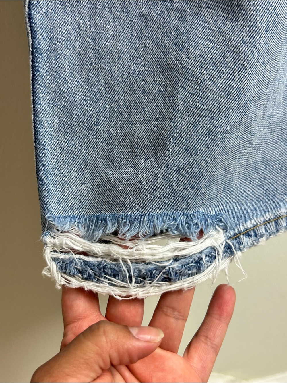 AGOLDE '90s Crop Mid Rise Loose Straight Jeans Distressed Sz 28 - Picture 10 of 13
